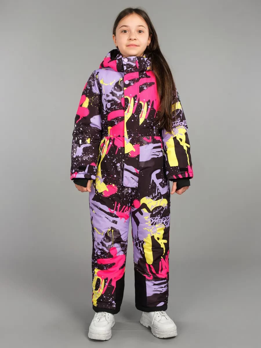 Комбинезон из мембранной ткани на зиму для девочки