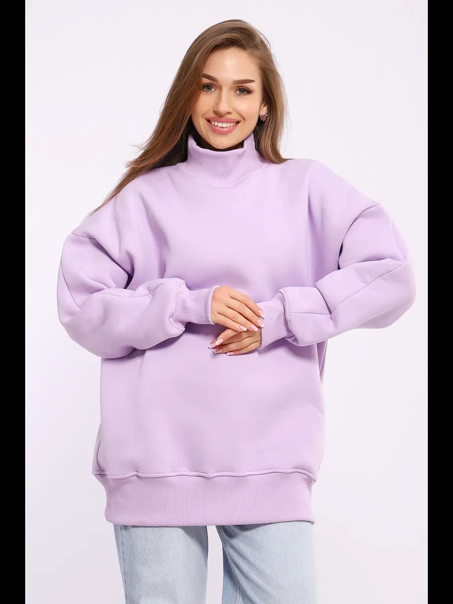 Свитшот толстовка оверсайз с начесом - фото 1