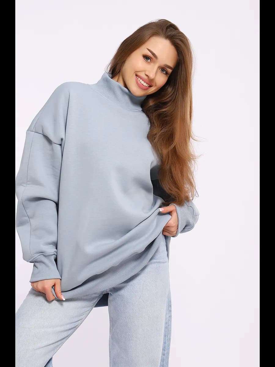 Свитшот толстовка оверсайз с начесом