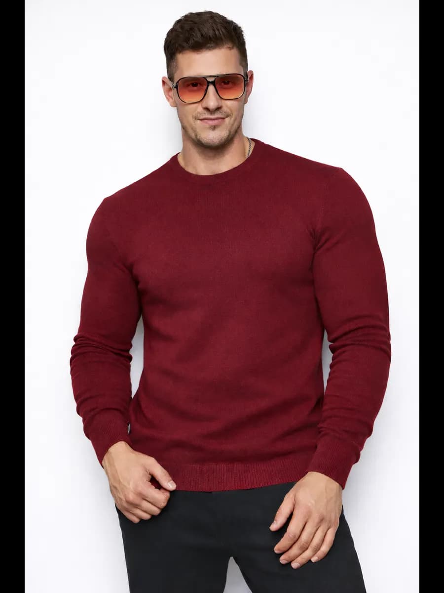 Джемпер классический однотонный