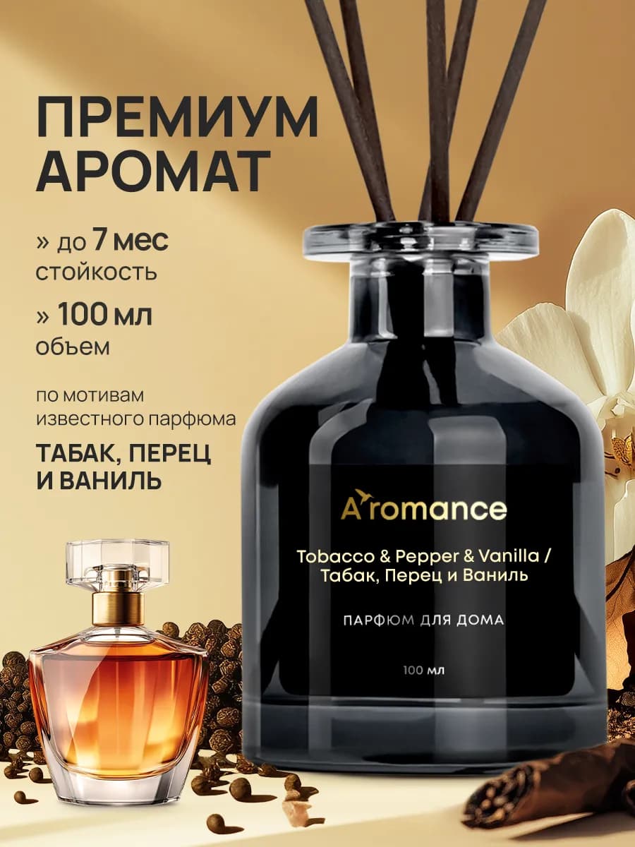 Аромадиффузор Табак, Перец и Ваниль