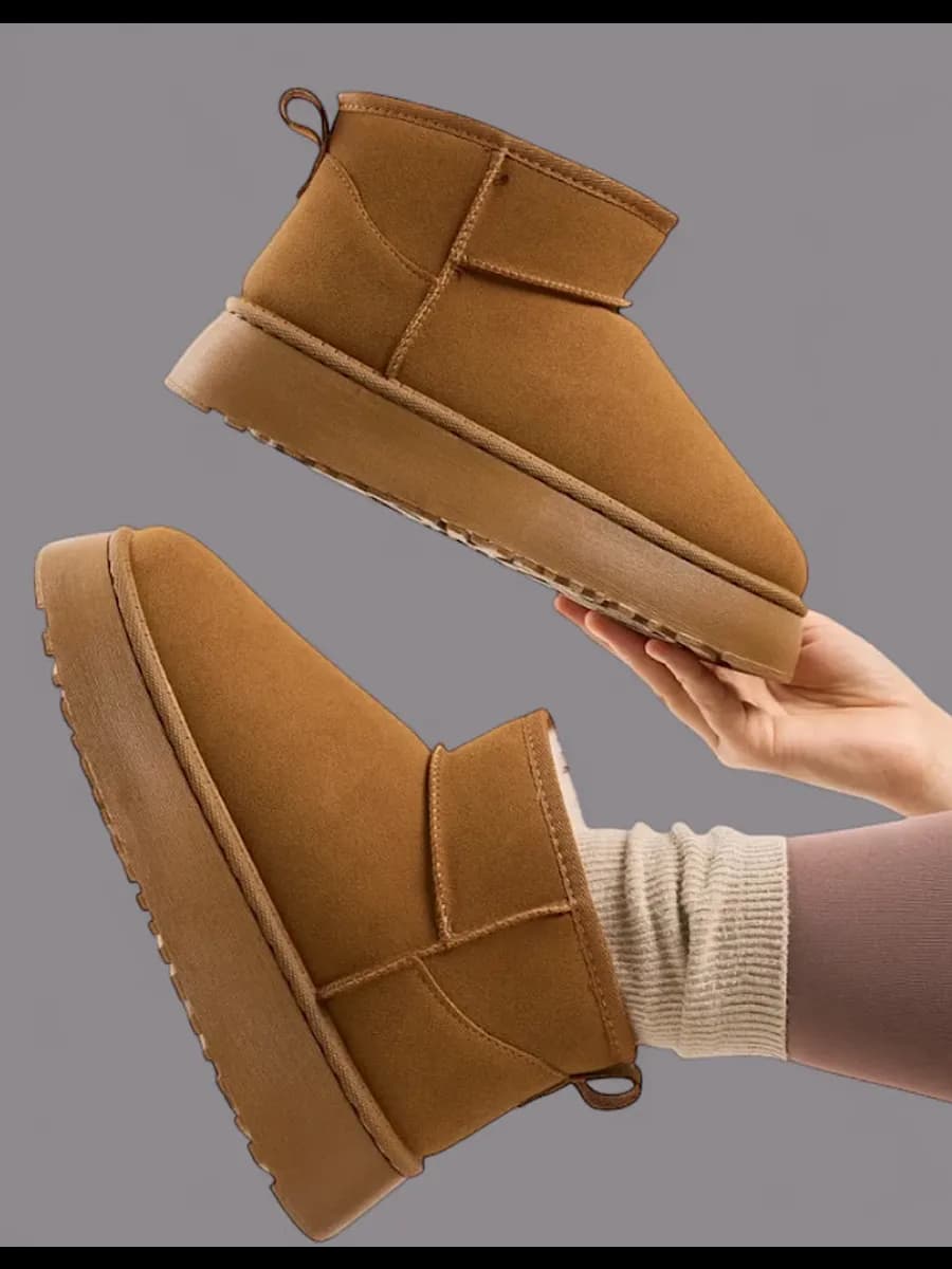 Угги женские зимние короткие - фото 1