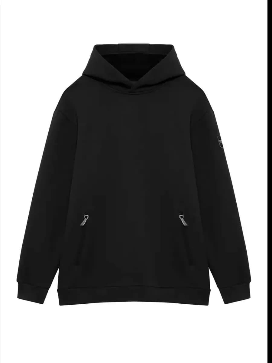 Толстовка худи с капюшоном без начеса - фото 1