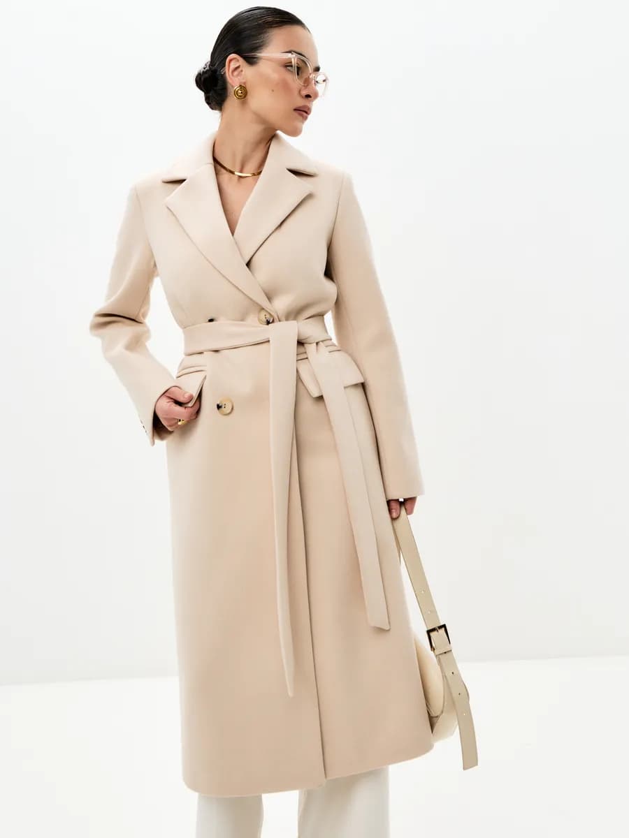 Пальто демисезонное длинное