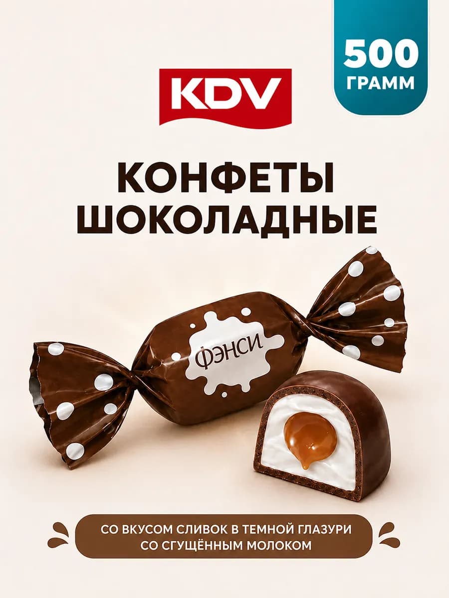 Конфеты Фэнси со сливочным вкусом 500 г