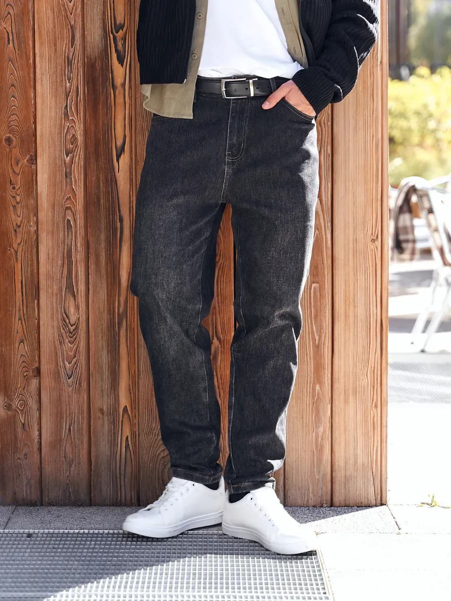 Джинсы бананы мужские