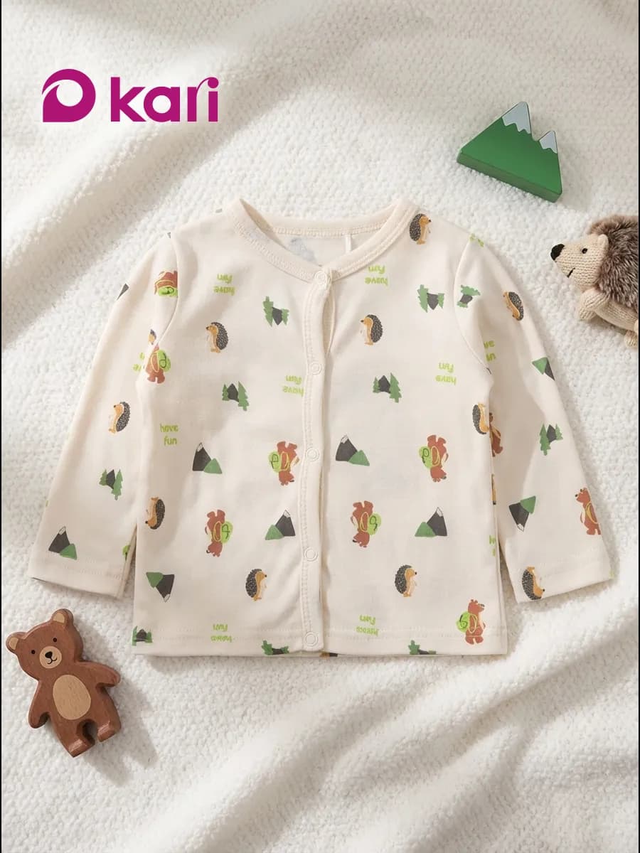 Распашонка для новорожденных мальчиков на кнопках