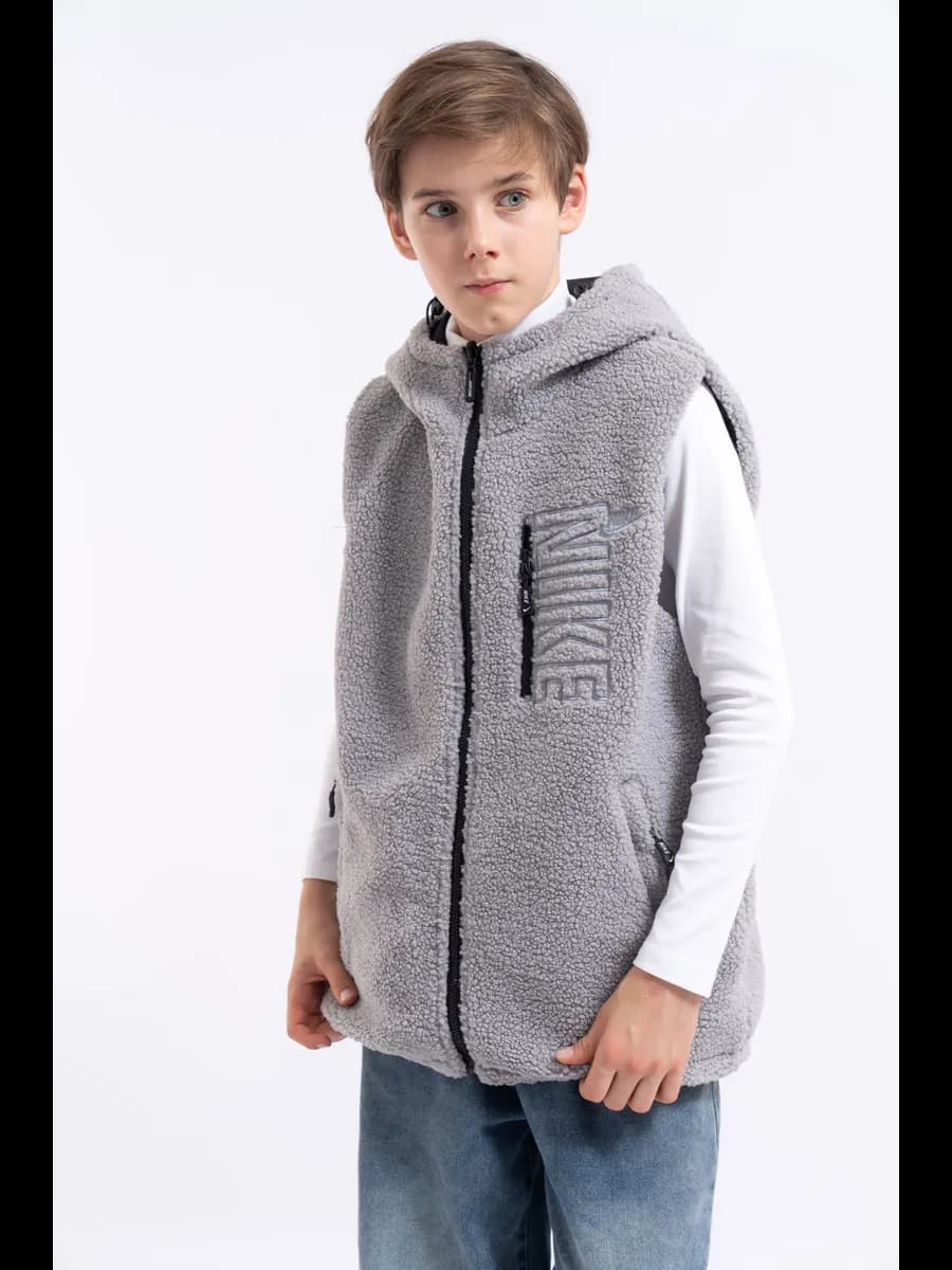 Жилетка утепленная двусторонний осенняя для мальчика