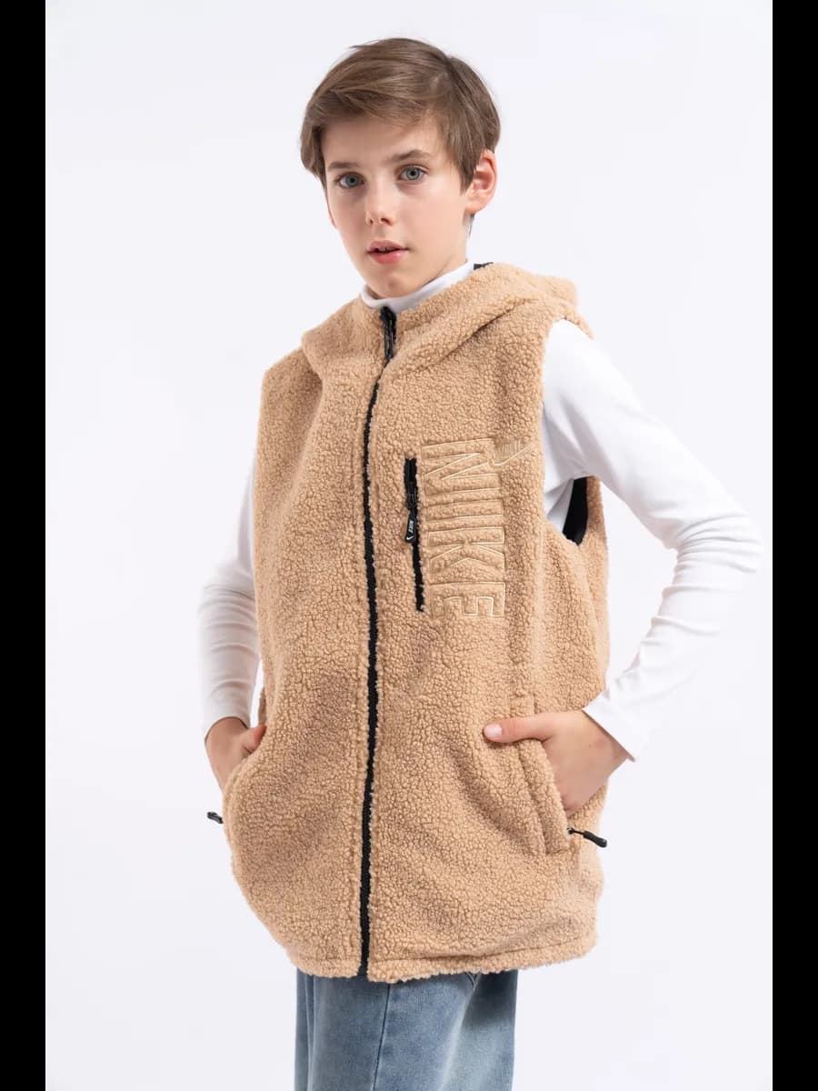 Жилетка утепленная двусторонний осенняя для мальчика