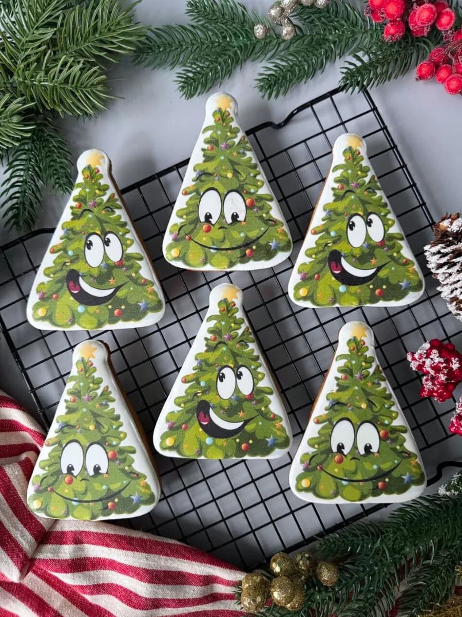 Набор пряников новогодние елки