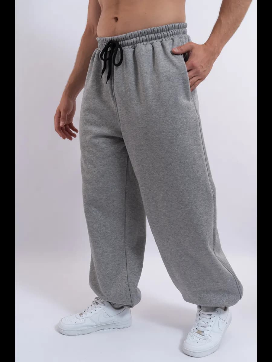 Штаны спортивные теплые джоггеры широкие