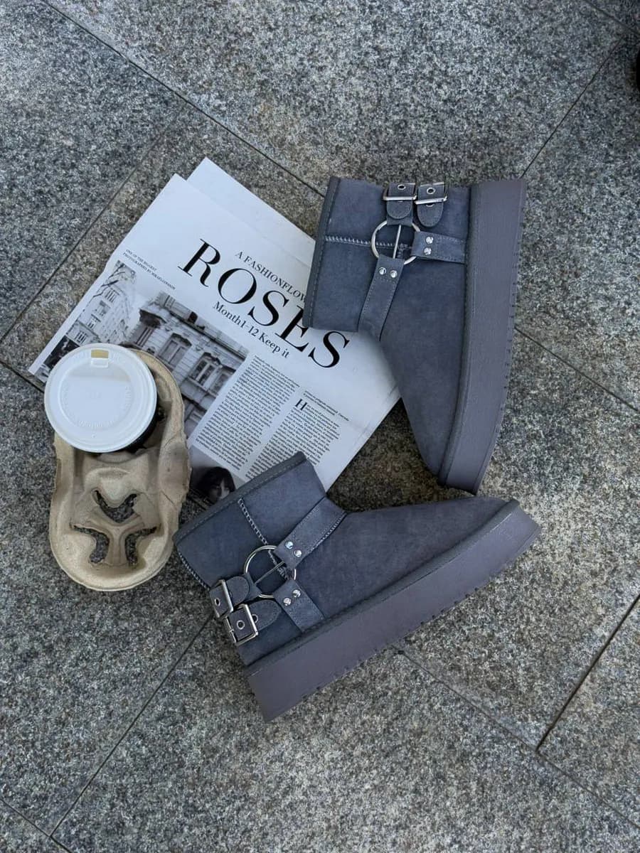 Угги зимние на высокой платформе