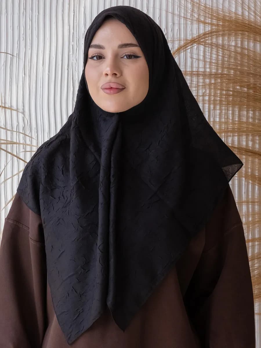 Платок жатка мусульманский черный для покрытых