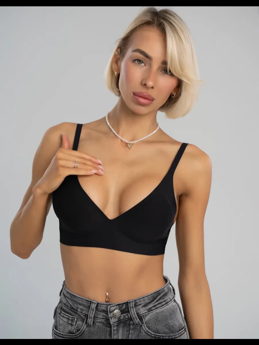 бюстгальтер бесшовный без косточек топ спортивный