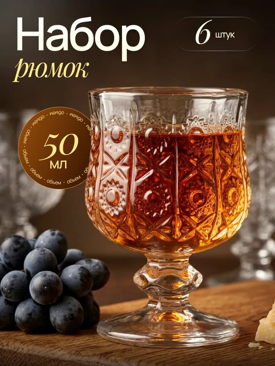 Набор рюмок 6 шт 50 мл