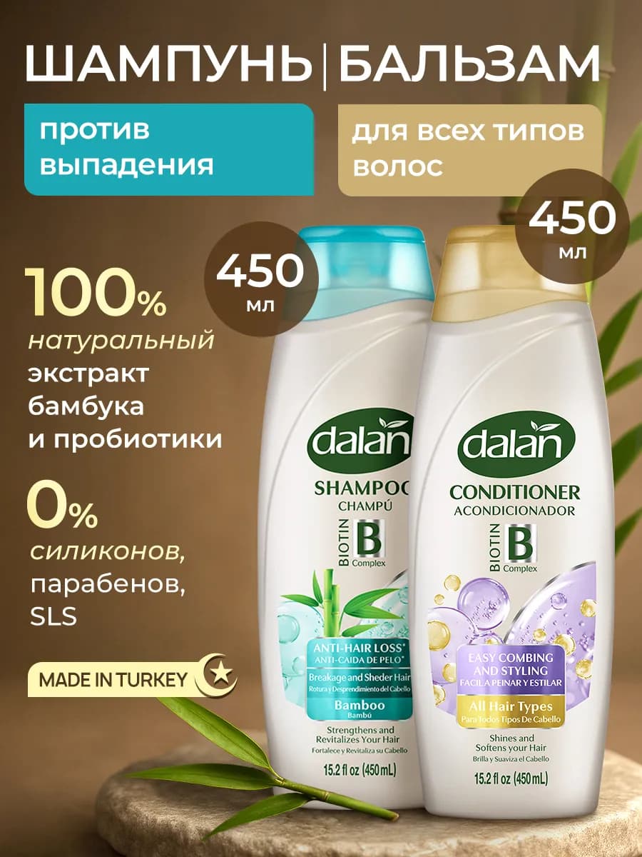 Шампунь Против выпадения волос 450 мл и кондиционер
