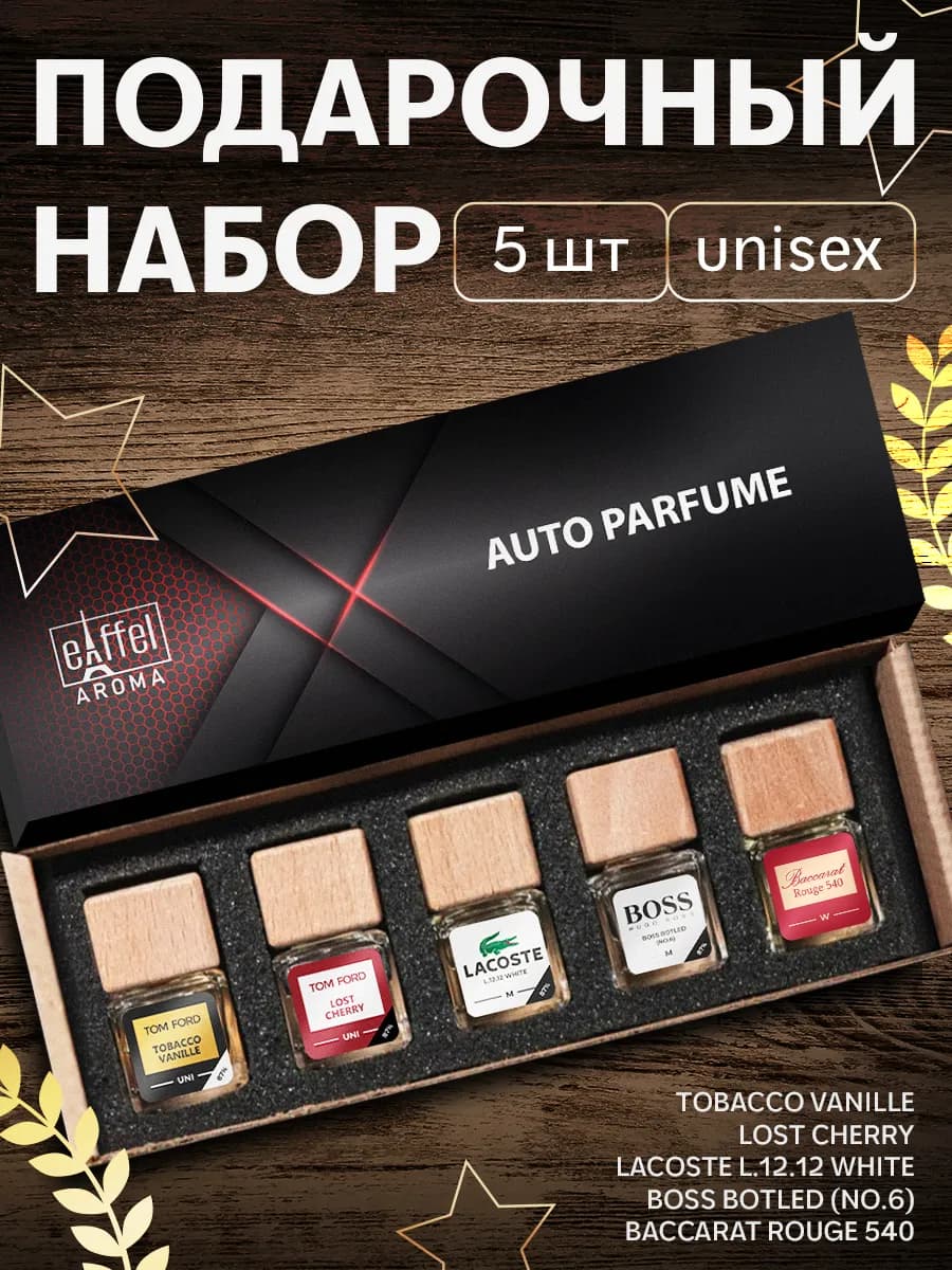 Подарочный набор ароматизаторов в машину автопарфюм