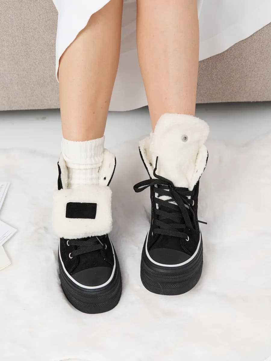 Кеды зимние высокие с мехом