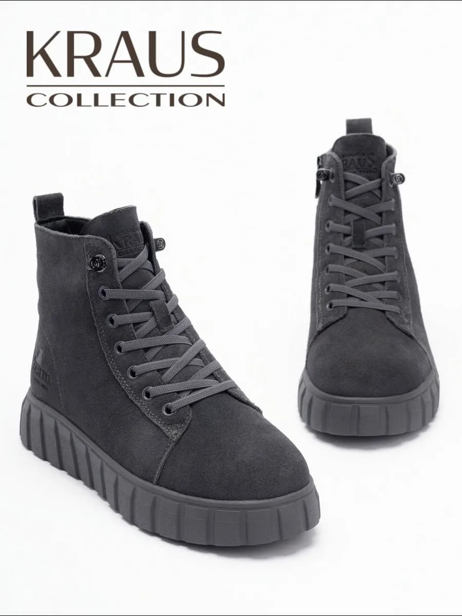 Ботинки женские зимние натуральная замша