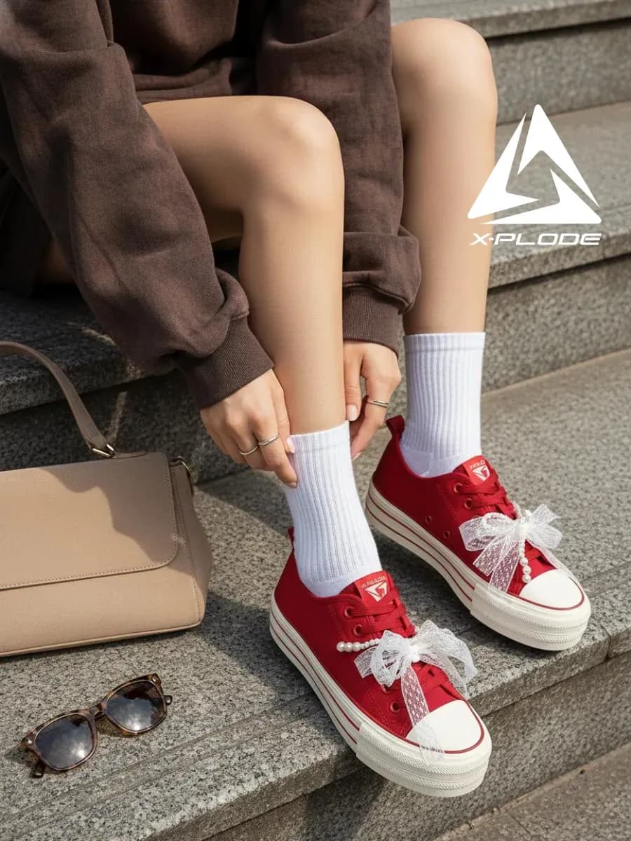 Низкие текстильные кеды классические