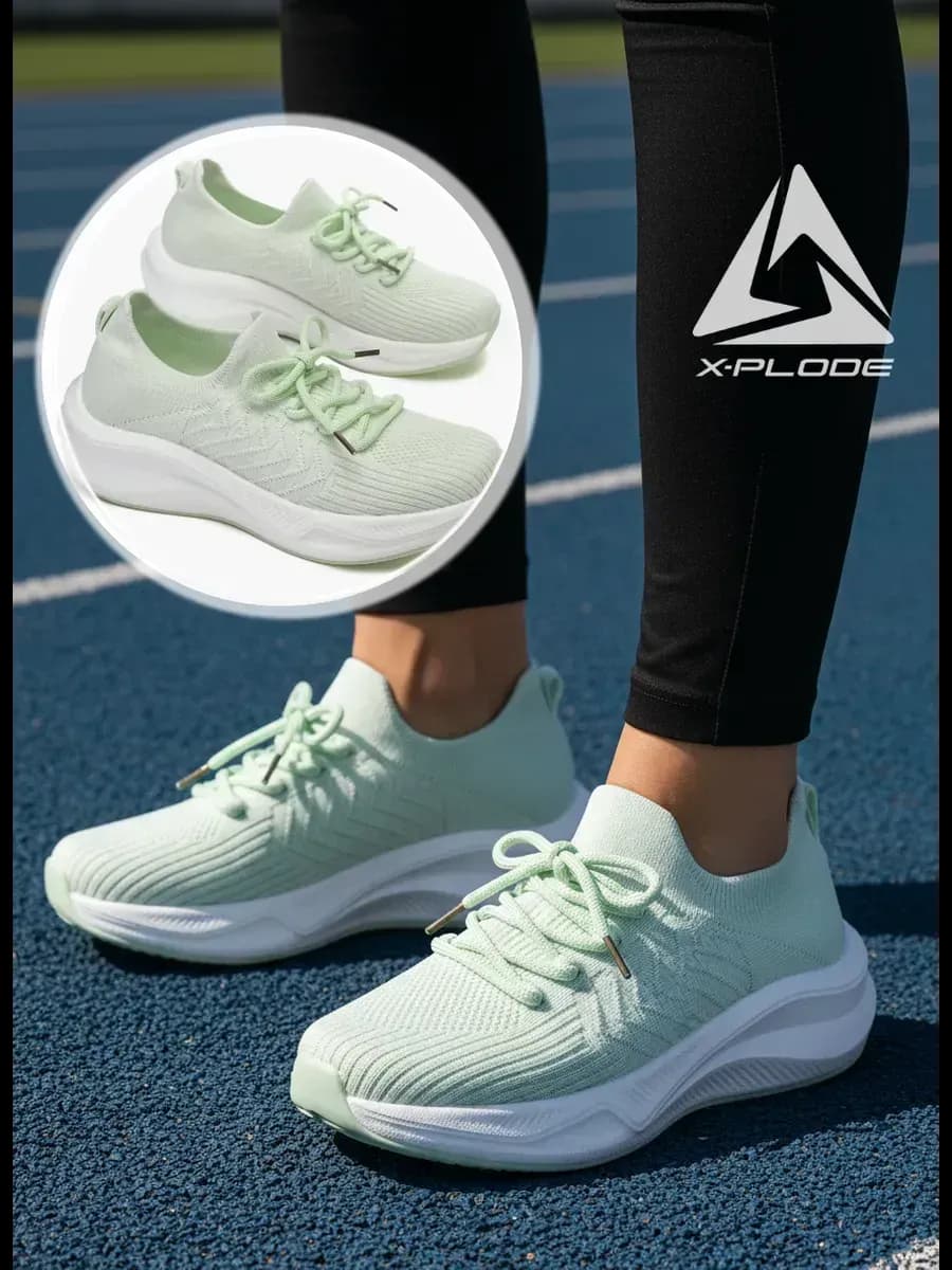 Дышащие текстильные кроссовки для фитнеса и зала - фото 1