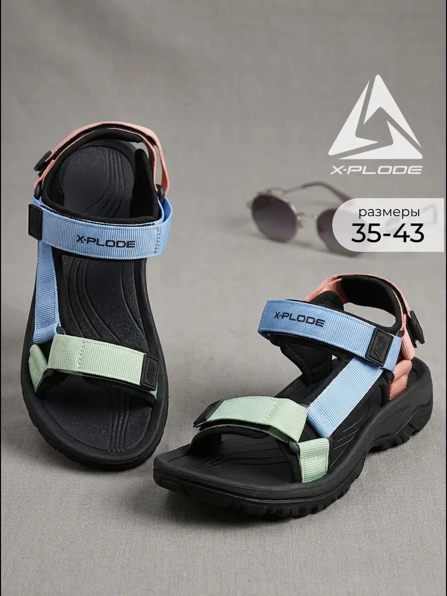 Босоножки спортивные сандалии на липучках