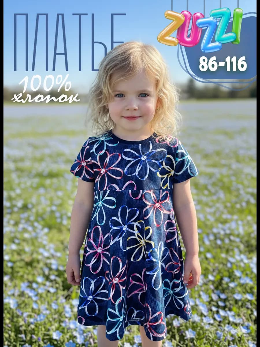 Платье хлопок детское
