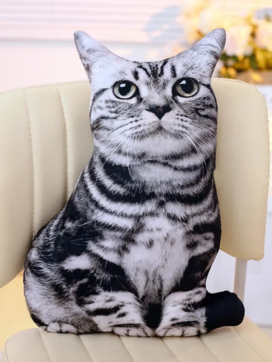 Мягкая игрушка кот подушка, 37 см