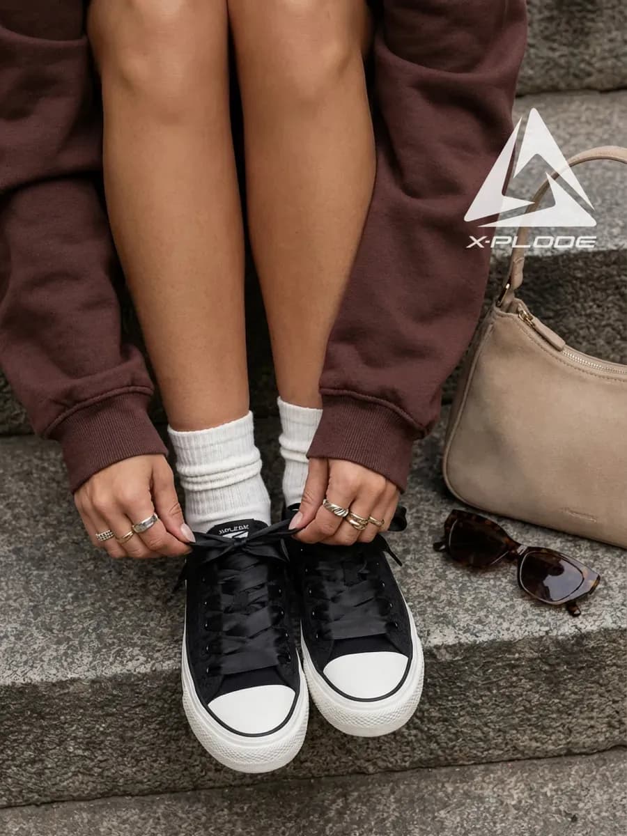 Низкие текстильные кеды классические конверсы