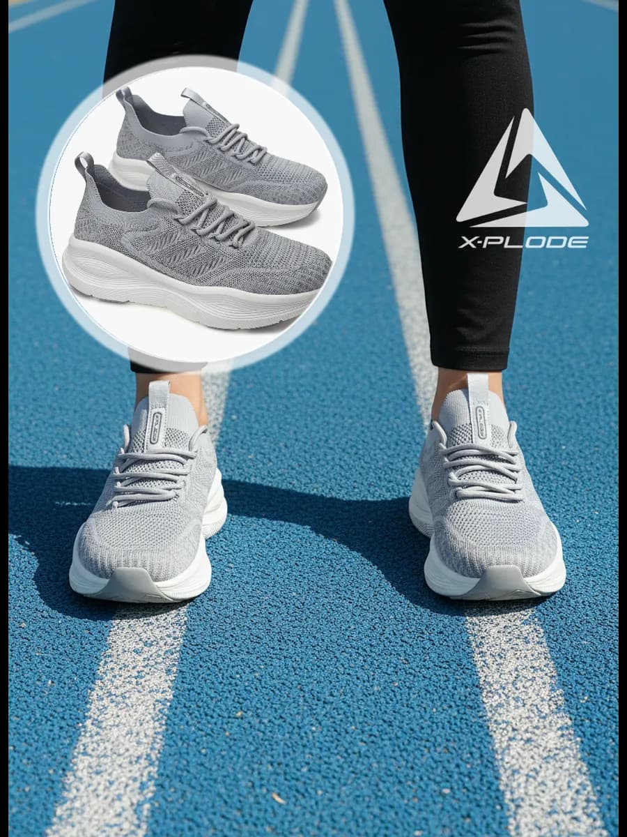 Текстильные дышащие кроссовки для фитнеса и зала - фото 1