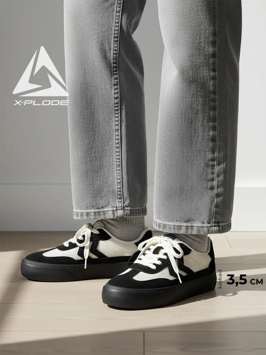 Дышащие кеды с сеткой на платформе