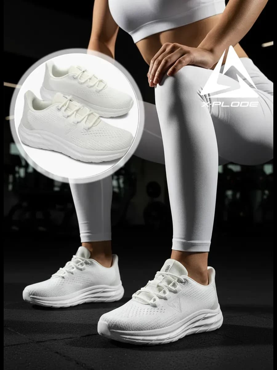 Дышащие текстильные кроссовки для фитнеса и зала - фото 1