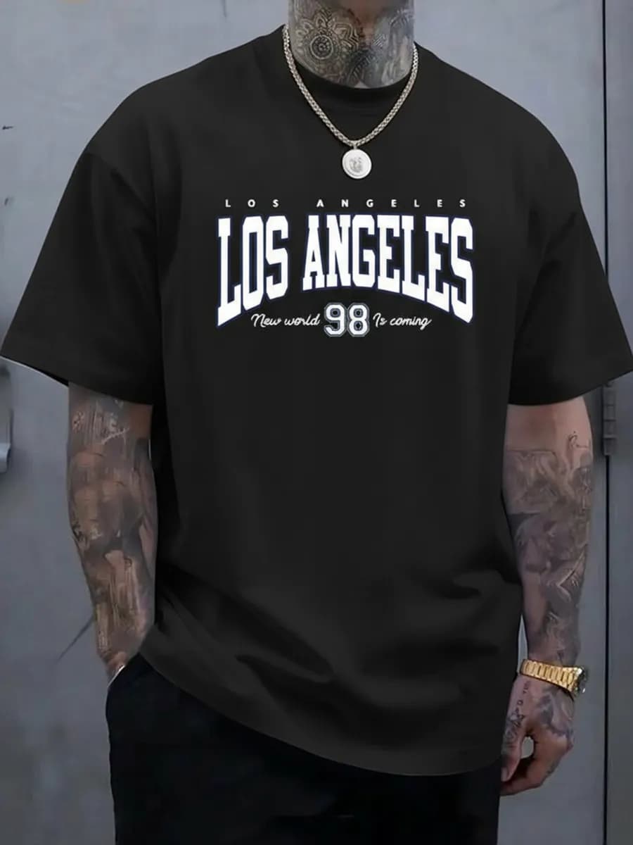 Футболка оверсайз с принтом Los Angeles