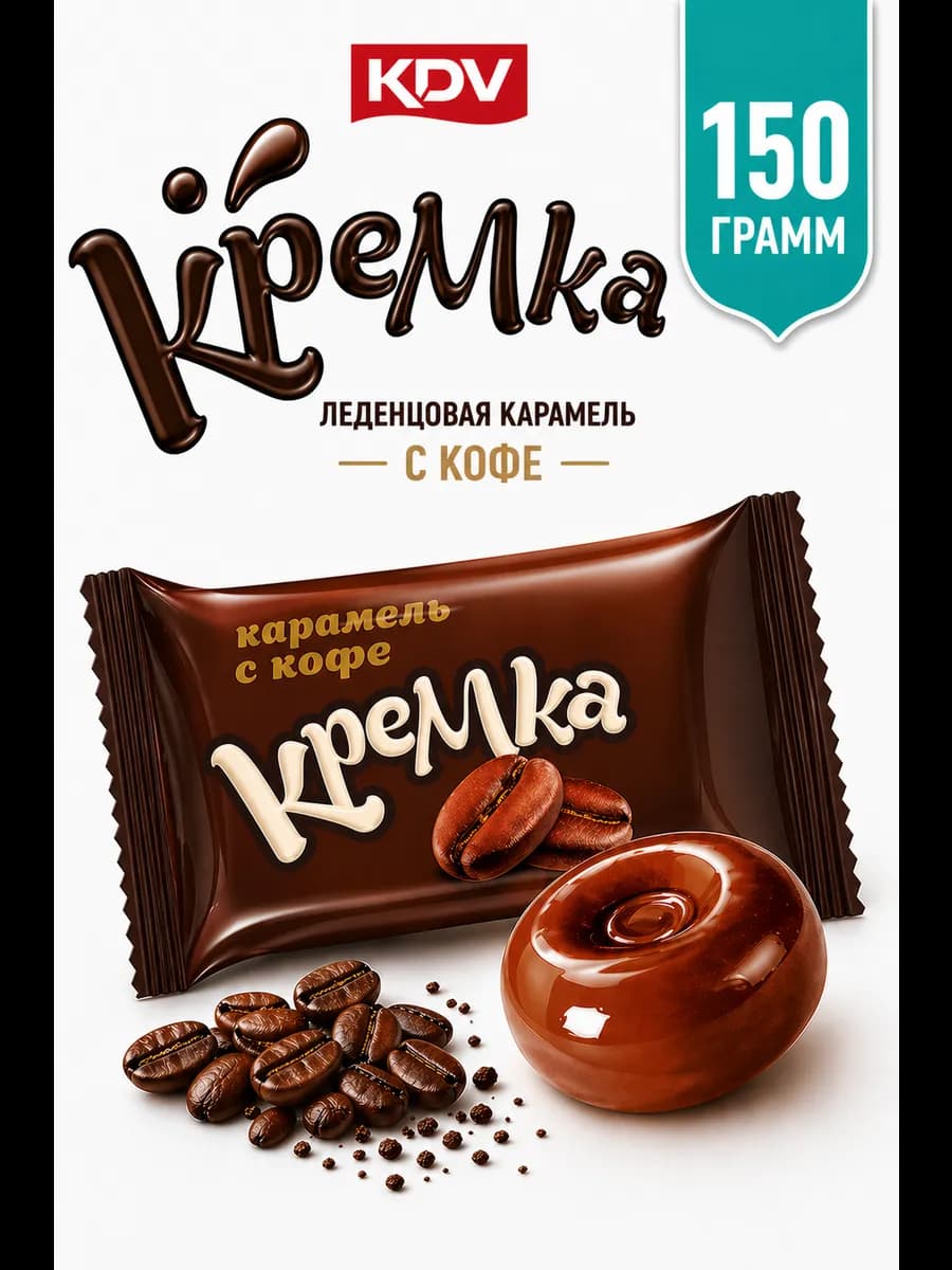 Конфеты леденцы Кремка кофе 150 грамм