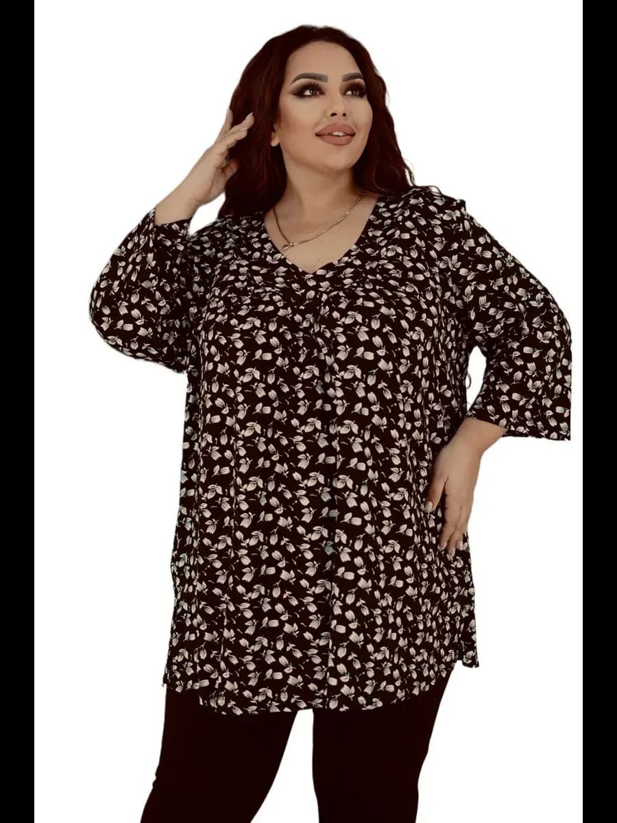 Туника стильная больших размеров - фото 1