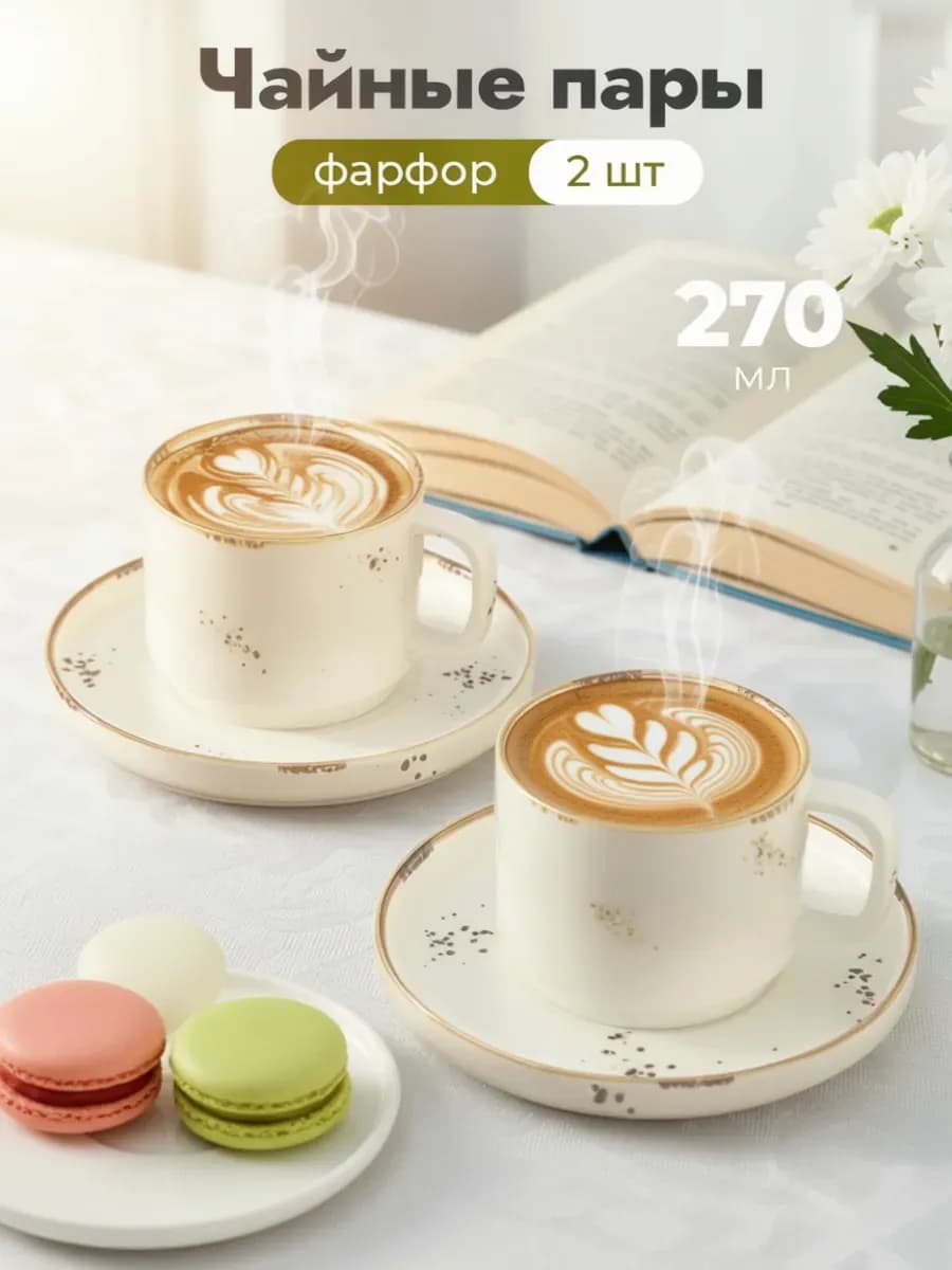 Чайная пара подарочная, Glade 270 мл 2 шт
