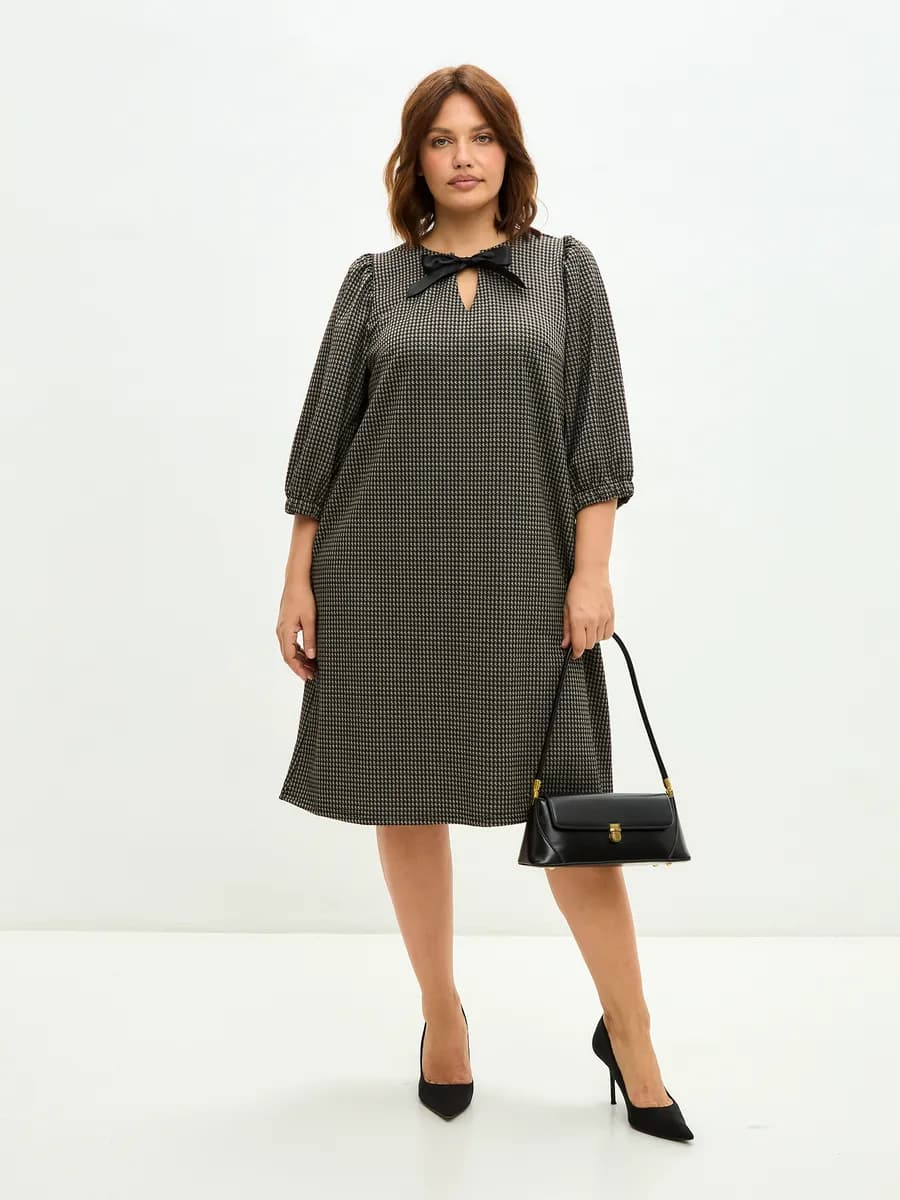 Платье нарядное миди больших размеров