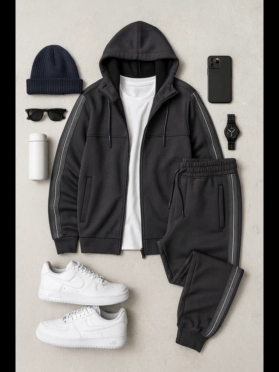 Теплый костюм повседневный с брюками