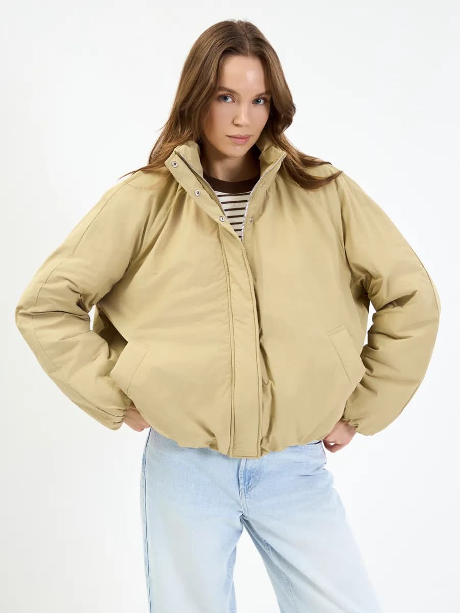 Куртка-бомбер oversize без капюшона