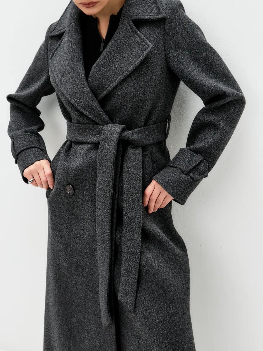 Пальто демисезонное длинное - фото 1