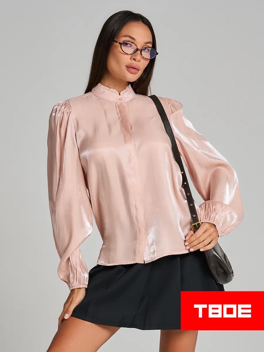 Блузка винтажная с рюшами