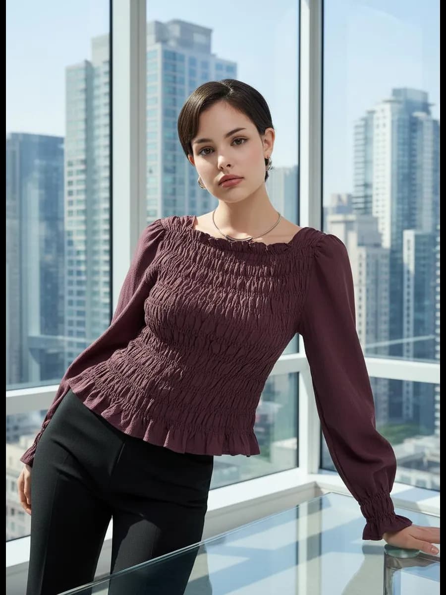 Блузка винтажная нарядная