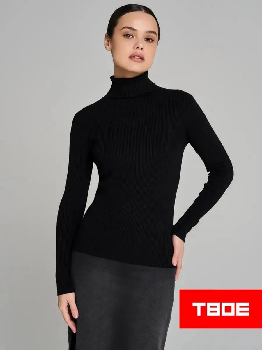 Водолазка лапша с высоким воротом