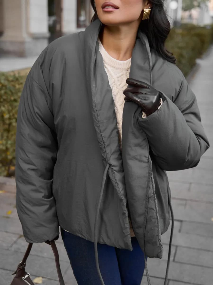 Пуховик кимоно демисезонный куртка