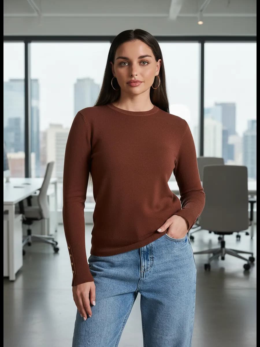 Джемпер трикотажный базовый