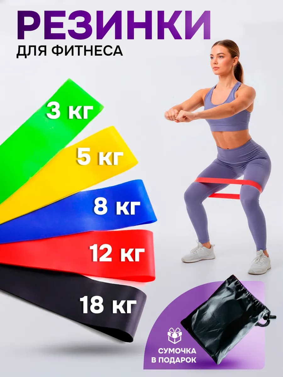 Набор фитнес резинок