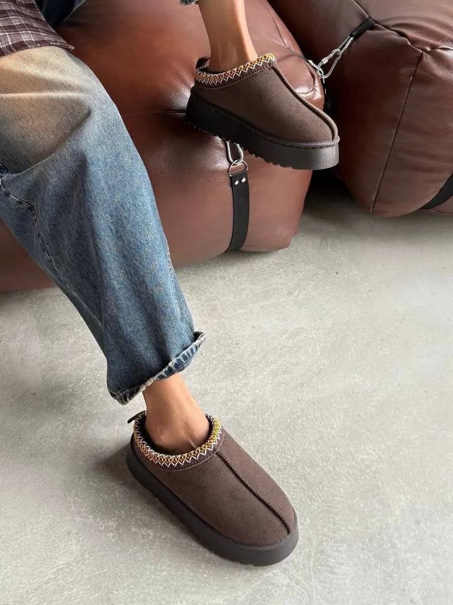 Угги женские короткие зимние на высокой платформе