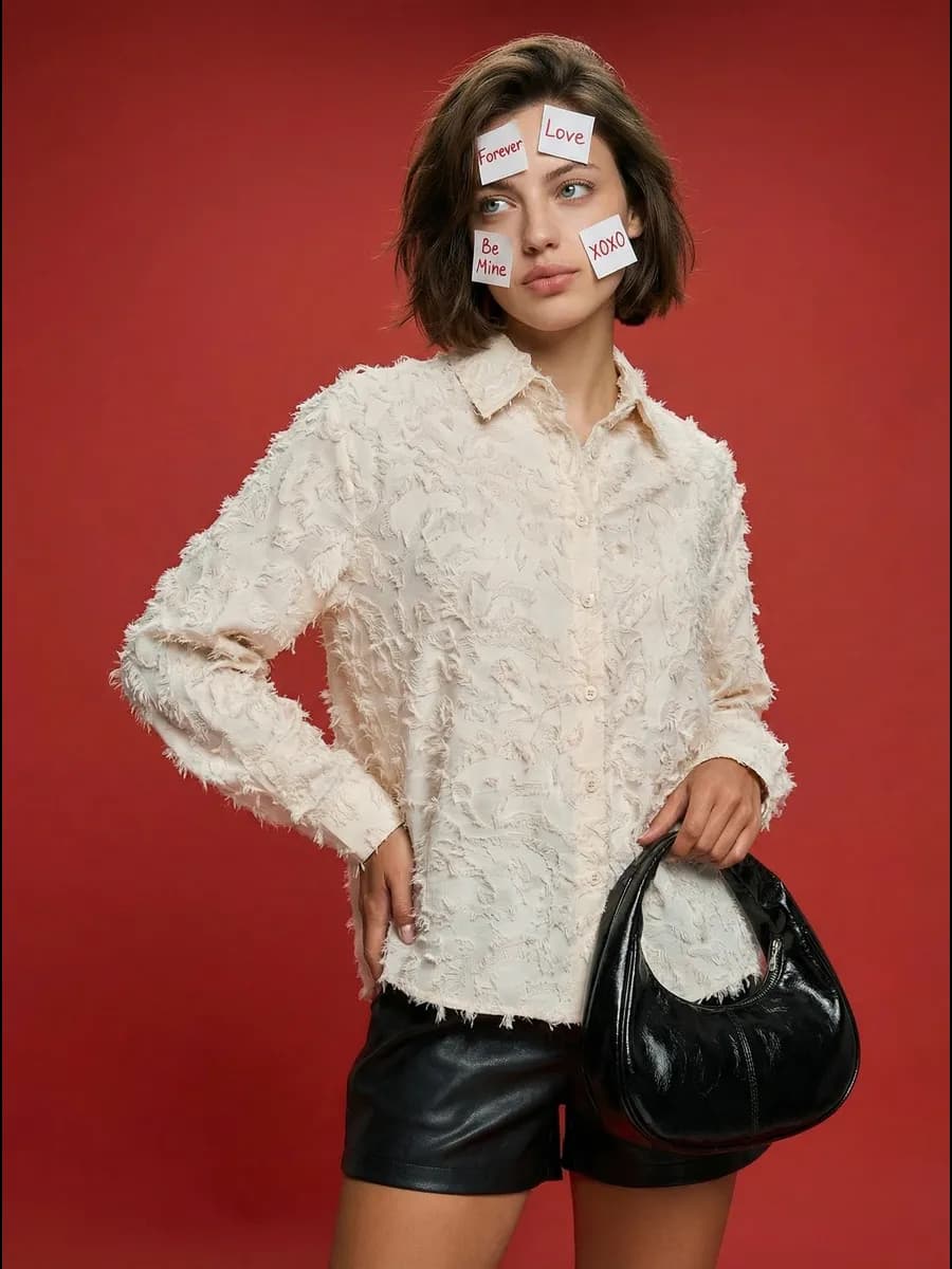 Блузка нарядная с бахромой