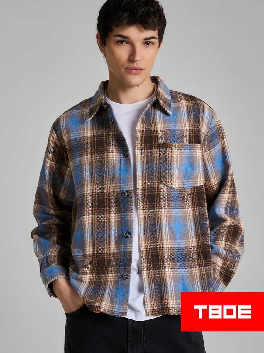 Рубашка в клетку - фото 1