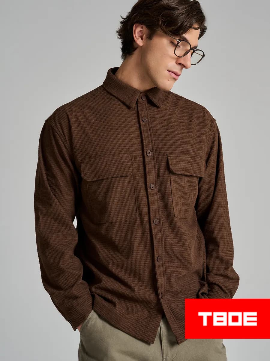 Рубашка вельветовая классическая